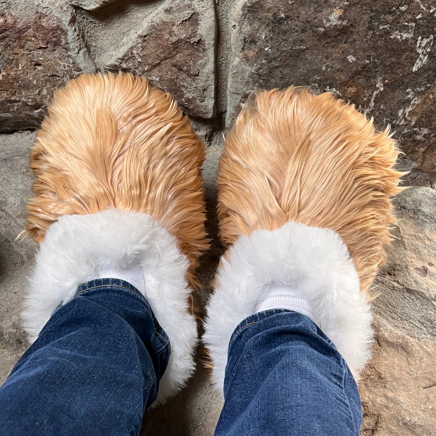 Handmade Alpaca Fur Slippers