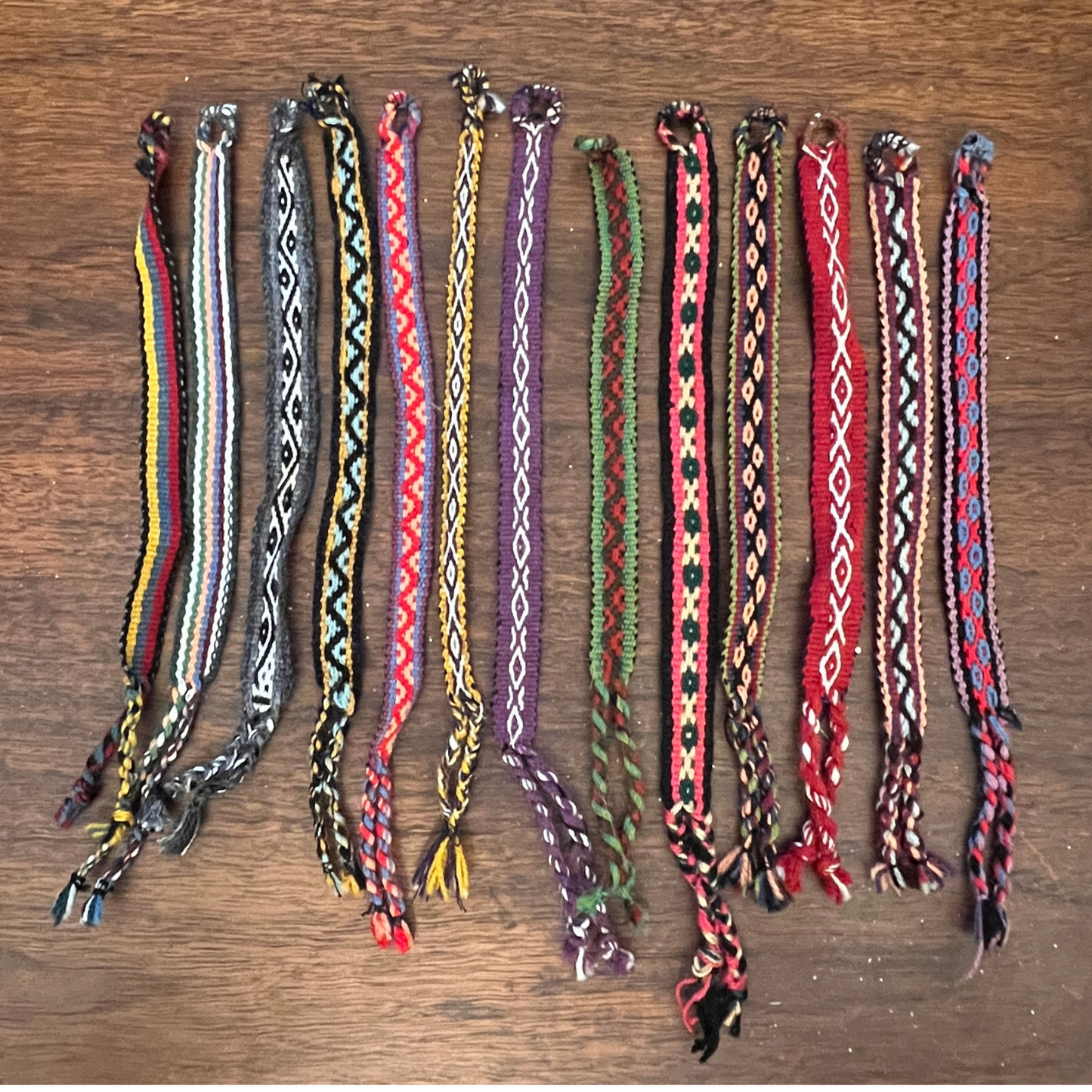 Handmade Peruvian Inca bracelets.
