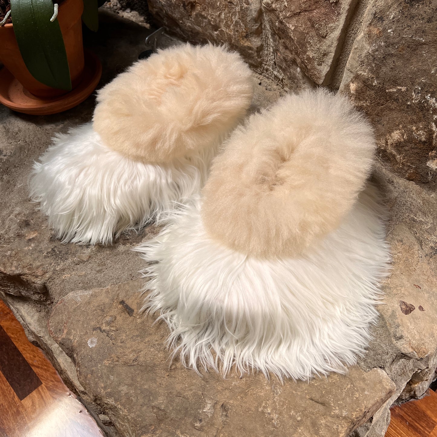 Handmade Suri Alpaca SHOE Slipper.