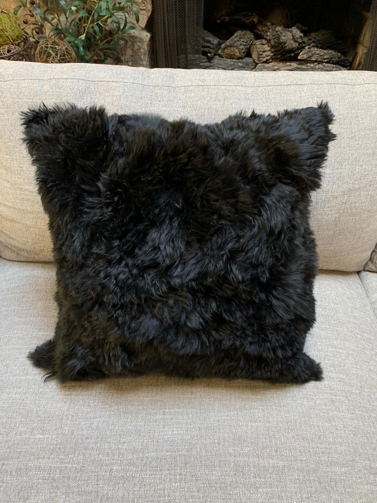 alpaca fur pillow